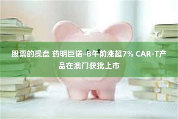 股票的操盘 药明巨诺-B午前涨超7% CAR-T产品在澳门获批上市